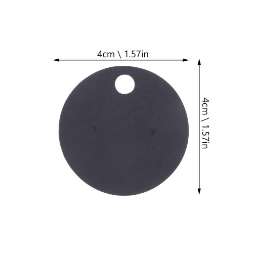 200 uds, 4 cm, tarjetas redondas kraft para pendientes botón 1