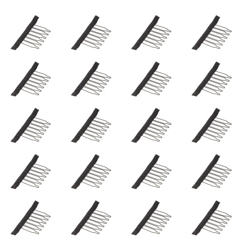20 . clips para peluca con peines y , accesorios