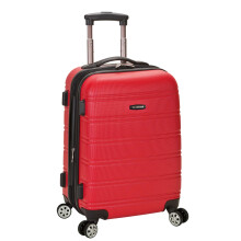 Rockland Melbourne Hardside erweiterbares Spinnerrad-Gepäck, rotes Handgepäck, 20 Zoll