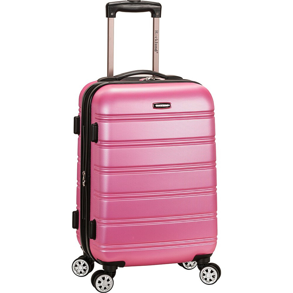 Rockland Melbourne Lightweight Expandable Hardside Spinner Wheel Luggage in Pink-image-OPC-PFKPVC6-NEW