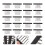20 . clips para peluca con peines y , accesorios 5