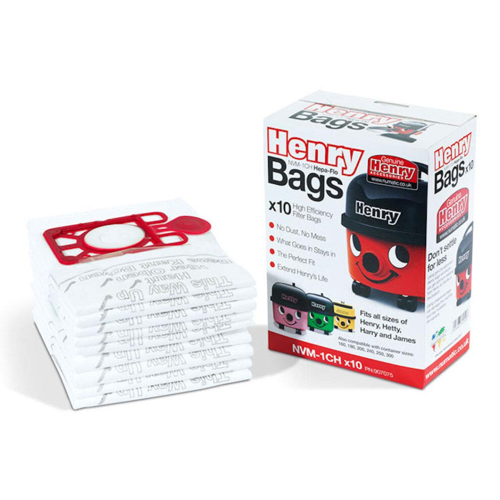 Numatic Henry Vacuum Cleaner Bags (Pack Of 10) - 907166