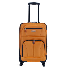 Rockland Pasadena Softside Spinner Wheel Gepäck Orange Handgepäck 19 Zoll