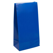 Bolsas de Papel Azul Real (Pack de 12) - Calidad Premium, Perfectas para Celebraciones y Regalos