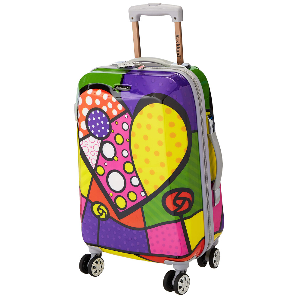 Rockland Vision Hardside Spinner Wheel Luggage Assorted/Multicolor Carry-On 20-Inch-image-OPC-PFKPVC8-NEW