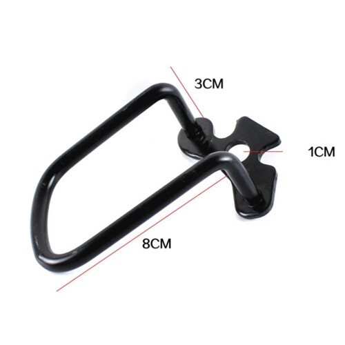 2 uds. protector guardacadenas trasero para , hierro negro 1