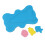 esponja antideslizante para bebé dibujos azul 9
