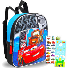 Disney Cars Kleinkind-Vorschulrucksack-Set  Paket enthlt 27,9 cm Mini-Rucksack und Aufkleber (Disney Cars Schulbedarf)