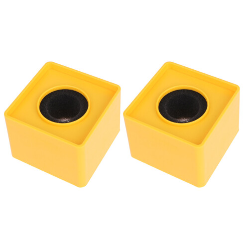 micrófono cuadrado portátil abs 2 con logo para amarillo 2