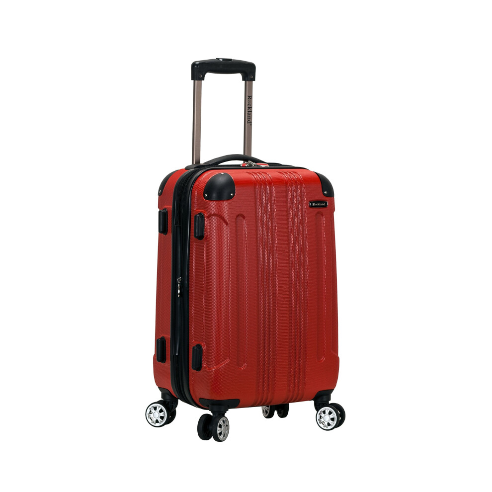Rockland London Hardside Expandable Luggage with Spinner Wheels Red Carry-On 20-Inch-image-OPC-PM9CBBB-NEW