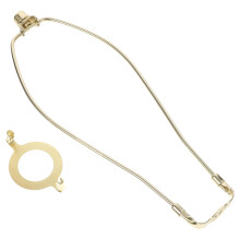 Golden Lamp Shade Frame Harp Iron Lamp Repair Kit for Lampshades
