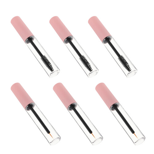 6Pcs Empty Mascara Tube With Wand And Liner Tip Container