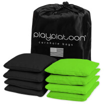 Spela Platoon vderbestndiga Cornhole-psar - Set med 8 Reglering Majshl - Limegrn & Svart - Slitstark Anktyg Majshl fr att kasta spel Inklu