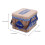 caja rectangular de metal para galletas y pasteles, lata de hierro 2