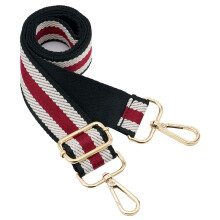 ZOOEASS Brede schouderriem Verstelbare vervangende riem Gitaarstijl Crossbody Tas Handtasriem Veelkleurige canvasriemen (Breed: 1,4 inch) (Color1