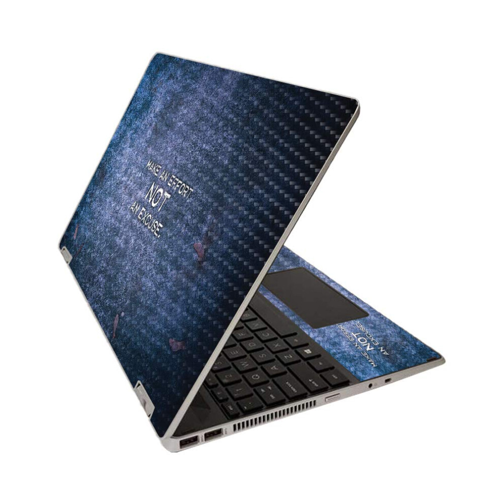 Mightyskins Carbon Fiber Skin For Hp Pavilion X360 15"""" (2020) - Make An Effort | Protective Durable Textured Carbon Fiber Finish | Easy To Apply | 705675708366