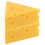 2 unidades queso simulado triangular para exhibición en pastelería 3