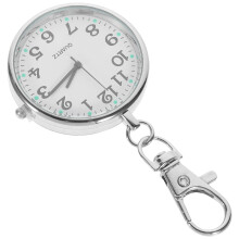 reloj de bolsillo colgante para enfermeras y mujer, llavero de metal