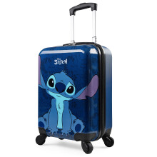 Zestaw walizek Disney Stitch lub pojedyncza walizka z twarda skorupa na kσlkach 28L, 50L lub 91L, 4 kola (granatowy scieg maly)