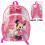 Disney Disney Minnie Mouse Transparent 16"""" Backpack 3