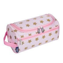 Wildkin Neceser para niρos - Espacioso y duradero, ideal para viajes escolares y viajes nocturnos - Estrellas rosas y doradas