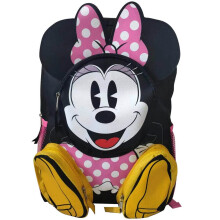 DISNEY Minnie Front Body 16"" Rucksack mit 3D 3 Reiverschlusstaschen