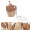 mini de mimbre para niños, cesta, bandolera 10