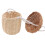 mini de mimbre para niños, cesta, bandolera 9