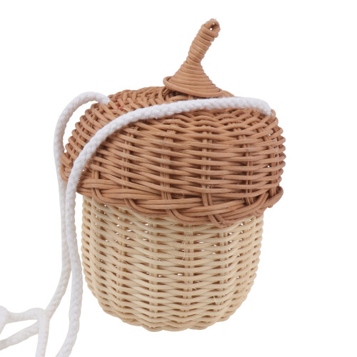 mini de mimbre para niños, cesta, bandolera 2