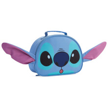 Disney Stitch Kinder-Lunchtasche mit isoliertem Futter, tragbare Lunch-Khltasche fr Schulreisen (blau 3D)