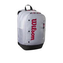WILSON Pickleball Rugzak - Voor 2 Peddels, Grijs/Rood