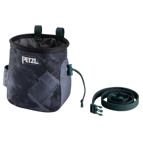 PETZL SAKA Ergonomischer Kreidebeutel mit Grtel, Dunkelgrau