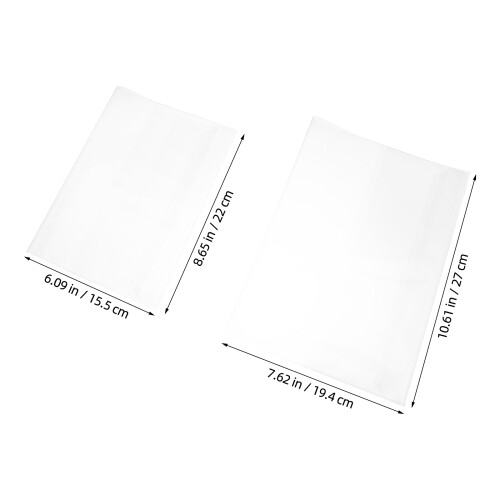 40 fundas transparentes a5 plástico impermeable para libros cuadernos 2