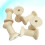 20 vacías de madera natural 4 cm para 5