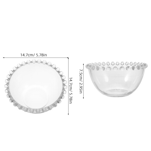 vidrio transparente cocina 1 bol servir 2