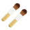 2 unidades mini base mango madera nailon portátiles 1