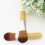 2 unidades mini base mango madera nailon portátiles 8