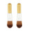 2 unidades mini base mango madera nailon portátiles 5