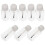 8 frascos recargables pequeños con pincel para esmalte y 11