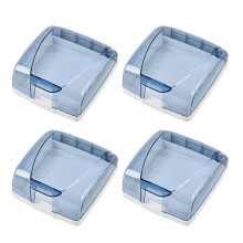 4 uds. protectores pared, panel cubreenchufe tipo 86
