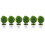 6 . bolas de plantas artificiales, bonsái plástico verde decoración 5