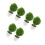 6 . bolas de plantas artificiales, bonsái plástico verde decoración 8
