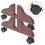 2 . base plegable para divisor de pantalla y 3