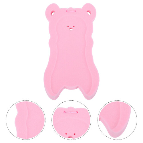 de bain bébé rose, coussin éponge pour - 2