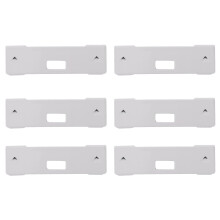 6St Witte Verticale Blind Repair Clips Van Metaal Voor Raamgebruik