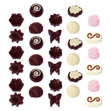 30 . chocolates falsos decorativos para fiestas y postres simulados