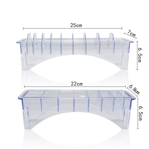 boîte de rangement transparente pour tondeuse à (10 peignes) 1