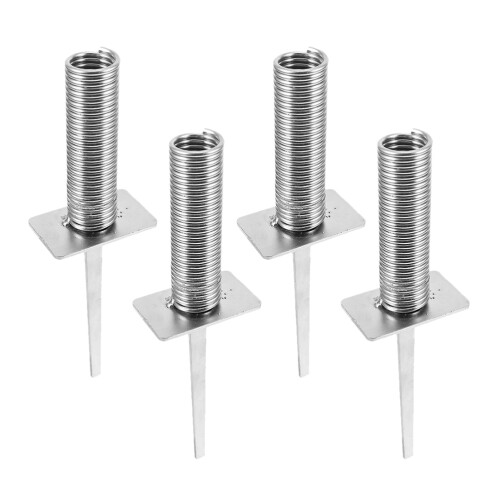 4 pièces - Socle pour foot avec fixation ressort pointe