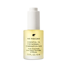 SUNDARI Olio essenziale per pelle normale/combinata 0,5 Fl Oz Gelsomino e Ylang Ylang Equilibra il sebo Purifica per una luminosit? radiosa Contr