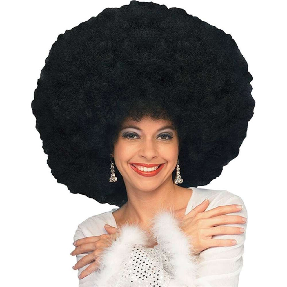 Rubies Jumbo Afro Wig For Adults Unisex No Size Black